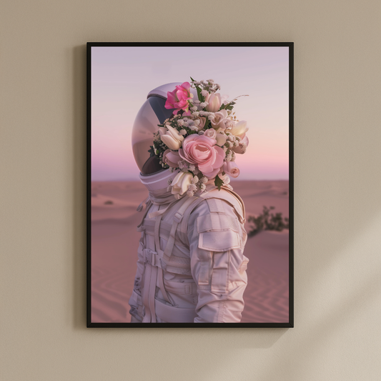Desert Bloomshift – Astronaut with Side Floral Helmet